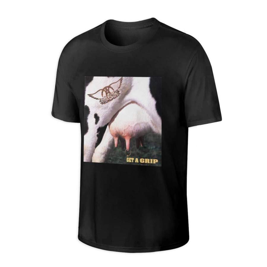 Aerosmith Comfortable Men Tops Short Sleeve Tshirts Black