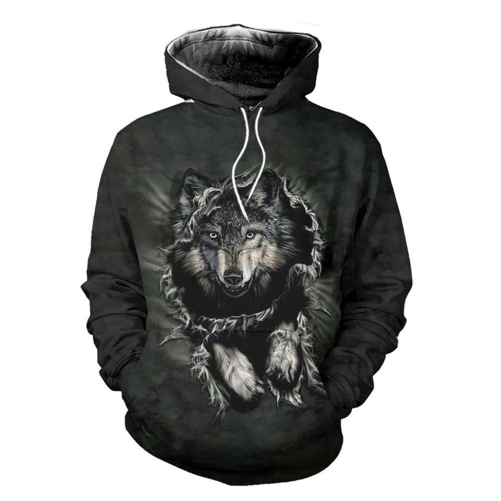 Wolf Tattoo Hoodie 3D #H