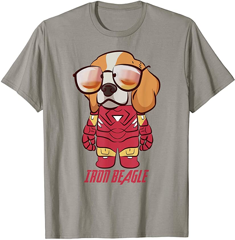 Colorful Iron Beagle Funny Beagles Dog Puppy Pet Lover Owner T-Shirt