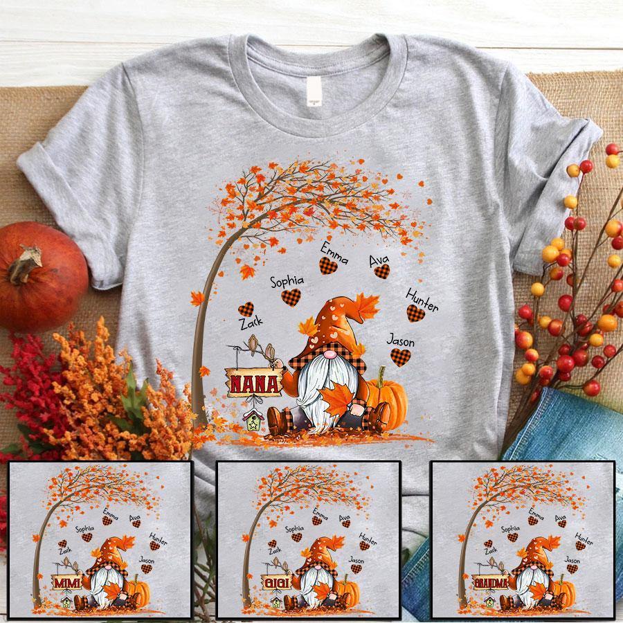 Nana Gnomes Pumpkin Shirt