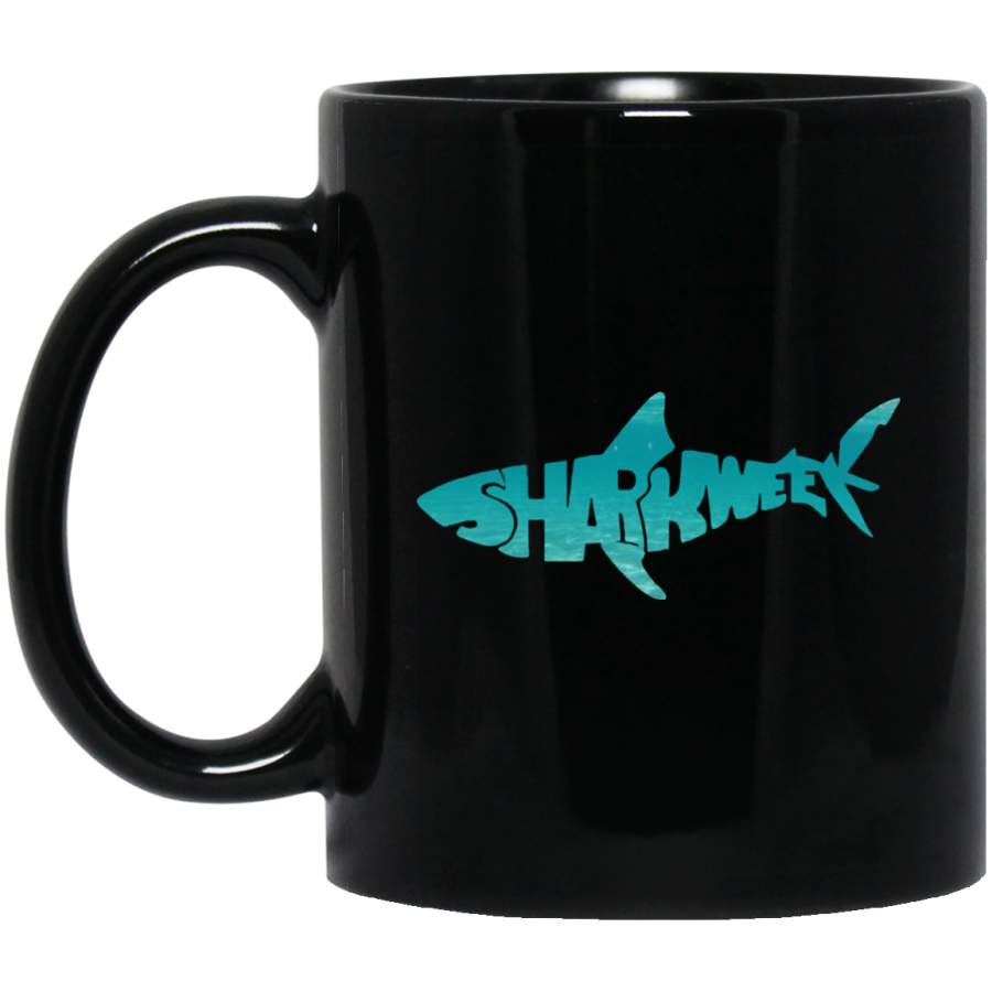 Week of The Shark 2018 Novelty Graphic BM11OZ 11 oz. Black Mug