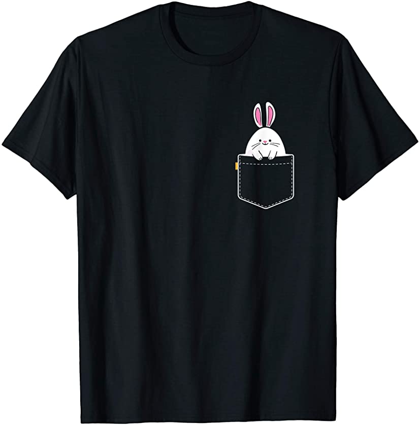 Easter Bunny Cute Pocket Bunny Easter Egg Hunt Easter Day T-Shirt