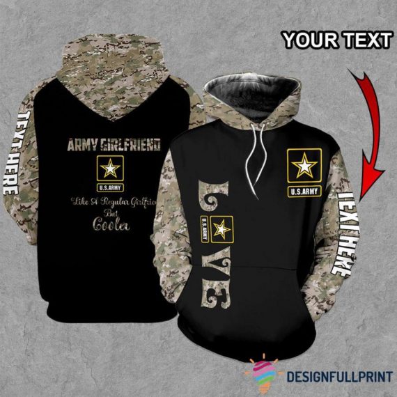 Military Gifts Army Girlfriend Personalized Unisex Size Hoodie