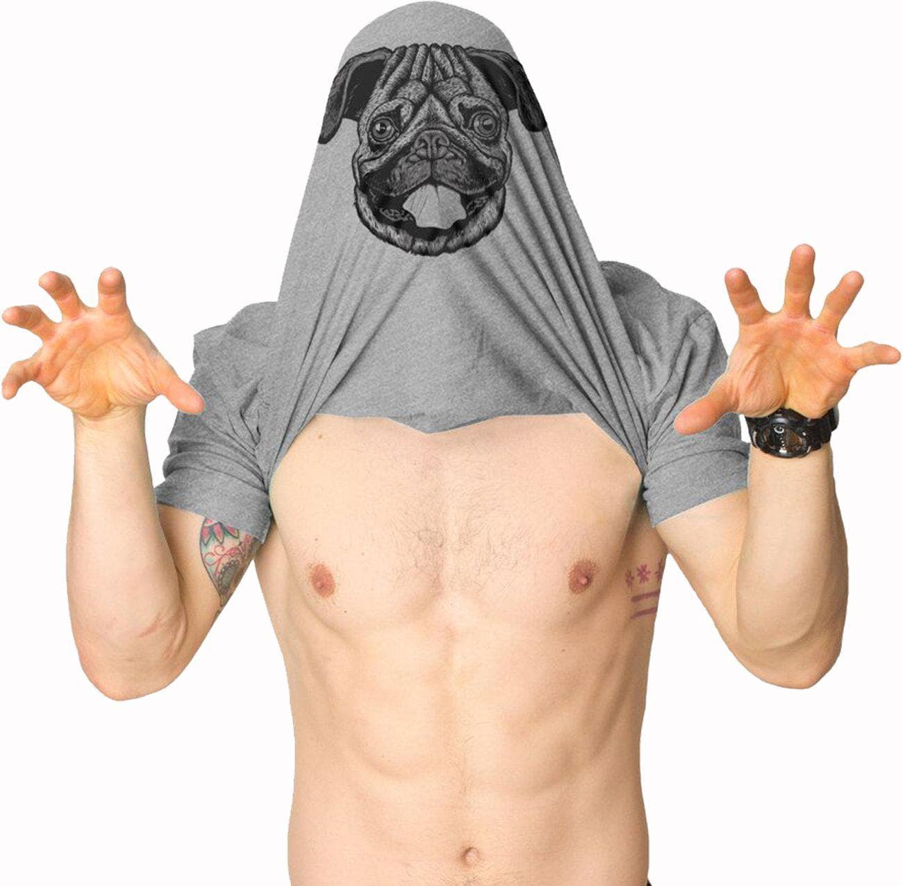Ask Me About My Pug Flip Men’S Tshirt