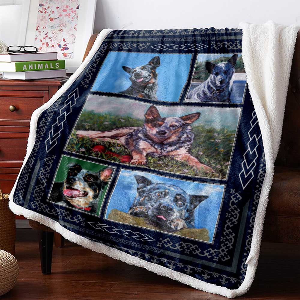 Australian Cattle Dog 3D Custom Personalized Premium Fleece Blanket