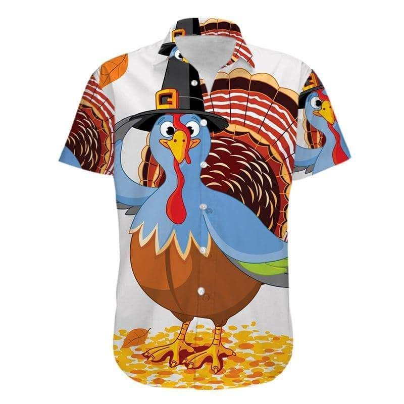 High Quality Hawaii Aloha Shirts Funny Turkeys Thanksgiving H Ha50428