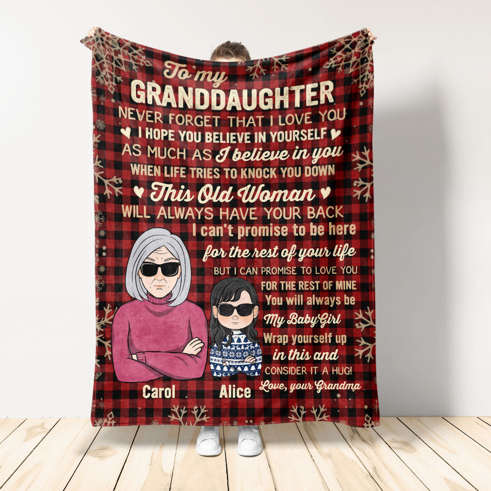 You Will Always Be My Baby Girl – Personalized Blanket – Christmas Gift For Granddaughters, Grandsons