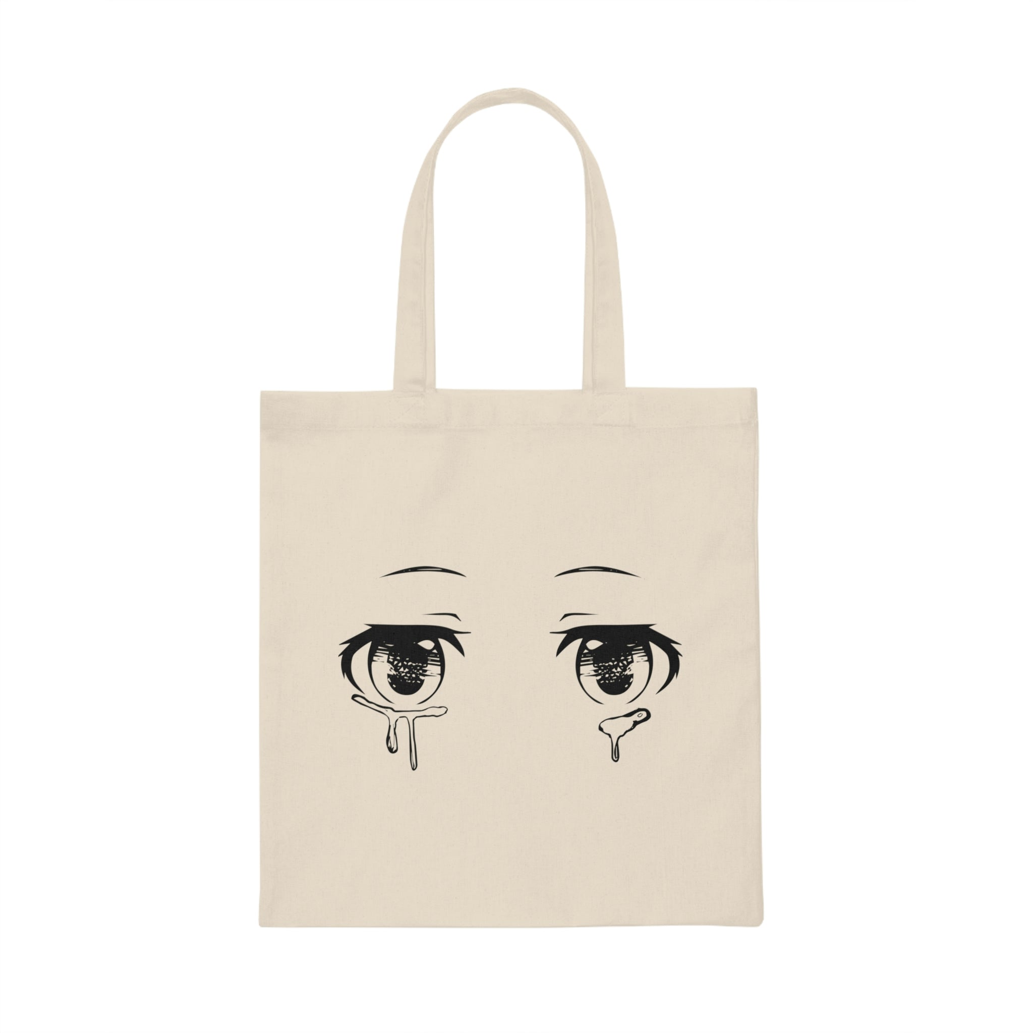 Anime Eyes Kawaii Cute Eyes Canvas Tote Bag