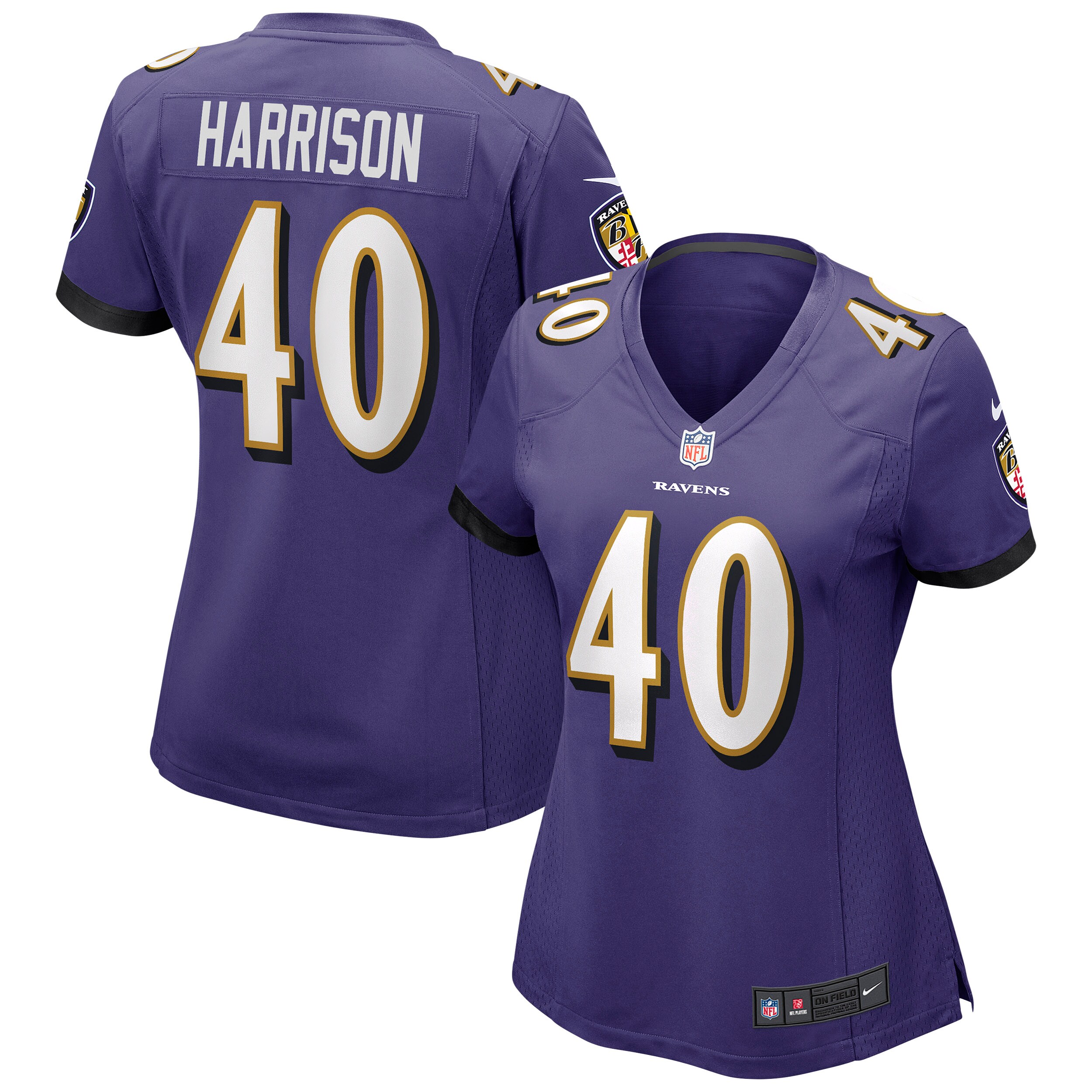 Malik Harrison Baltimore Ravens Women's Game Jersey – Purple