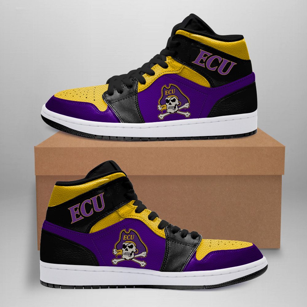 East Carolina Pirates Black Air Jordan Sneakers Shoes