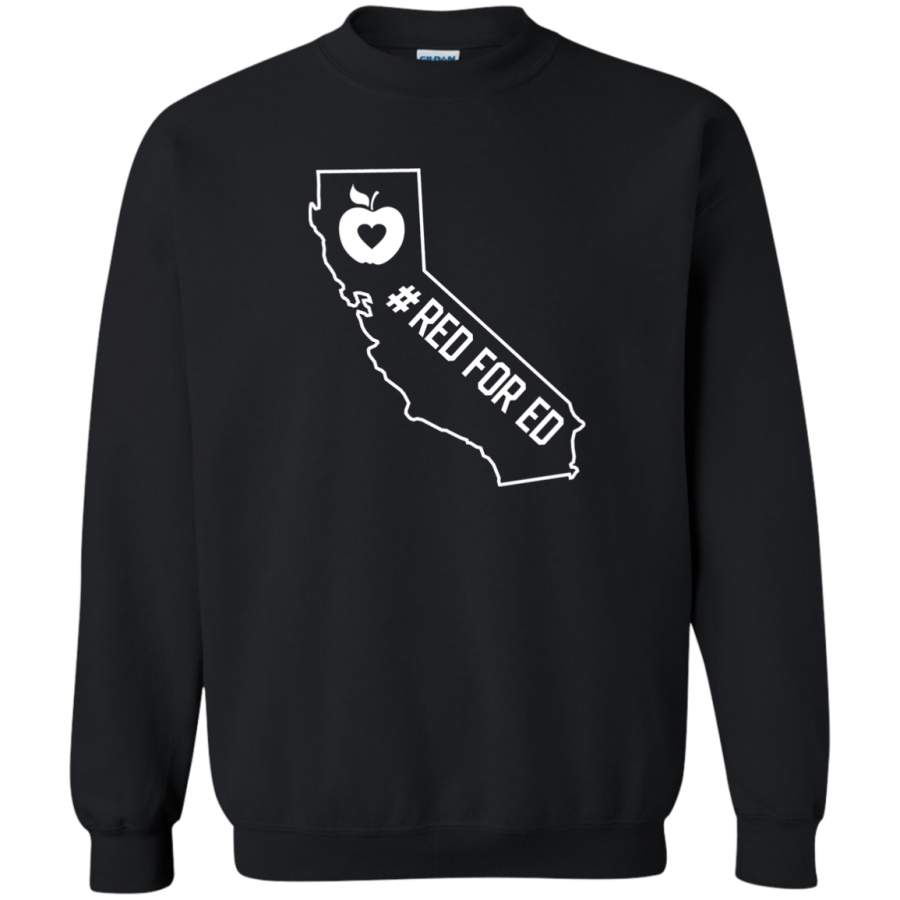 AGR Red for Ed CA Crewneck Pullover Sweatshirt