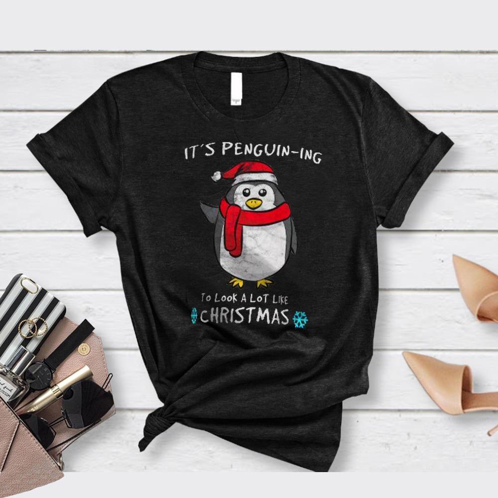 It’s Penguin-ing Christmas Customize Any Ideas, Personalized T-shirt, Hoodie Adult, Kid, Unisex