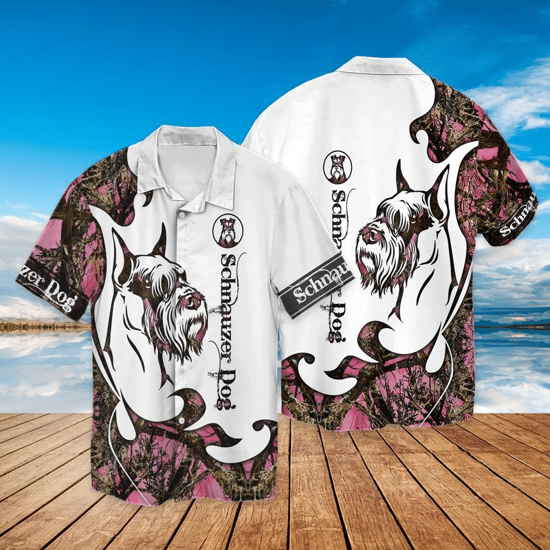 Schnauzer Dog Tattoos For Men And Women Graphic Print Short Sleeve Hawaii Casual Shirt Ha18391