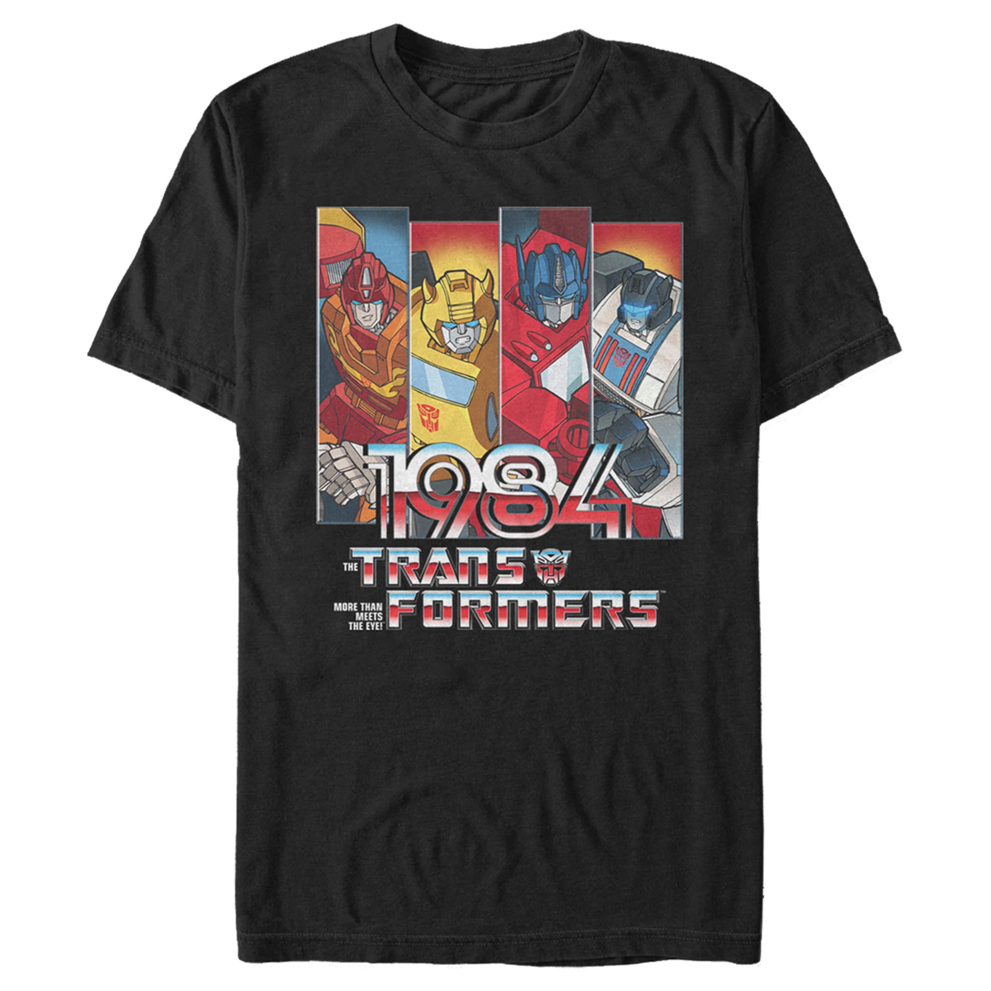 Transformers Men’S Autobots 1984 Character Panels  T-Shirt