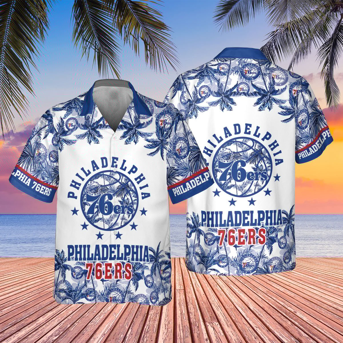 Philadelphia 76Ers Hawaiian Shirt V11