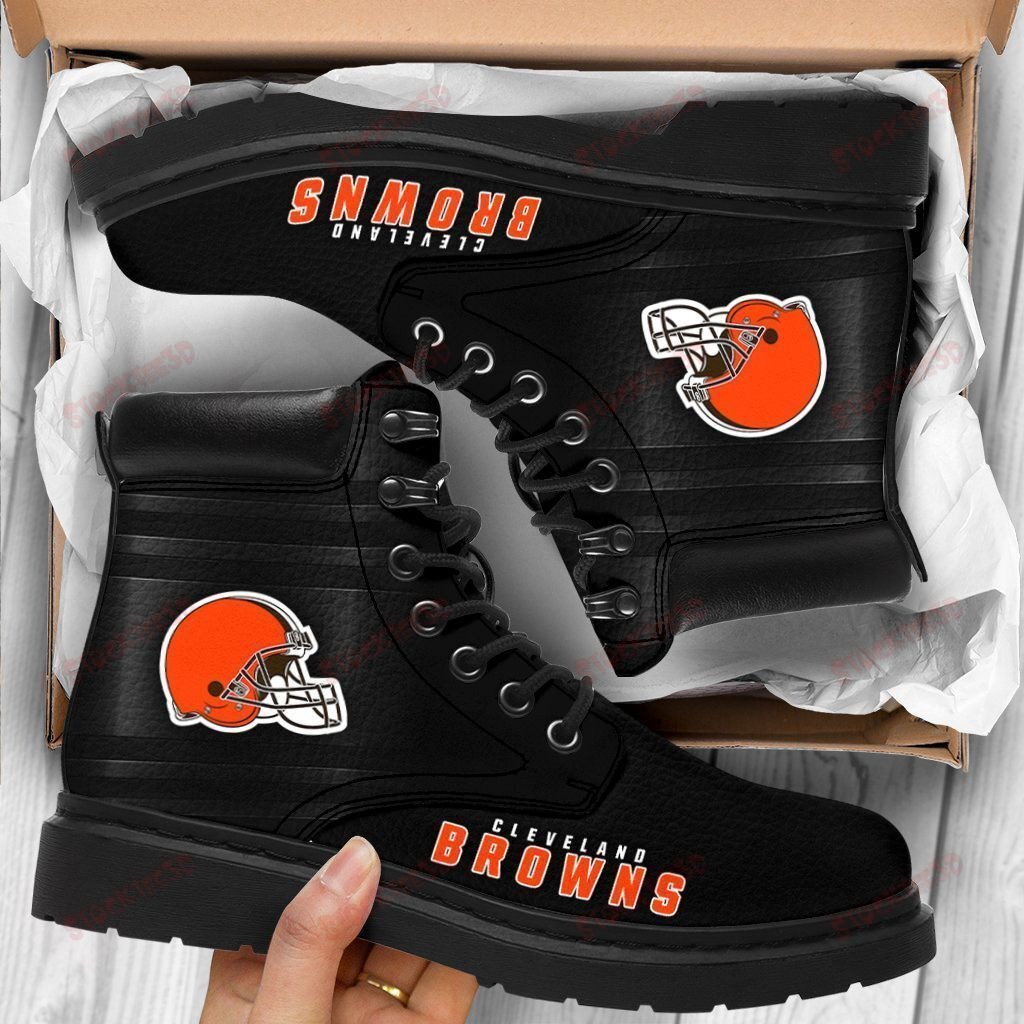 Cleveland Browns Boots – Premium Shoes/ Premium Leather Boots – Gift For Sports Lovers 211