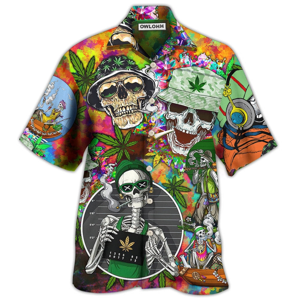 Skull Love Life So Hight Hawaii Shirt Ha24190