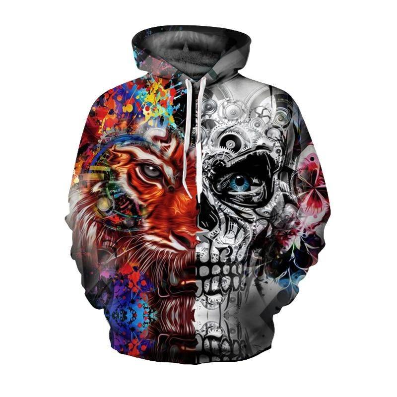 Skull & Lion 3D Hoodie