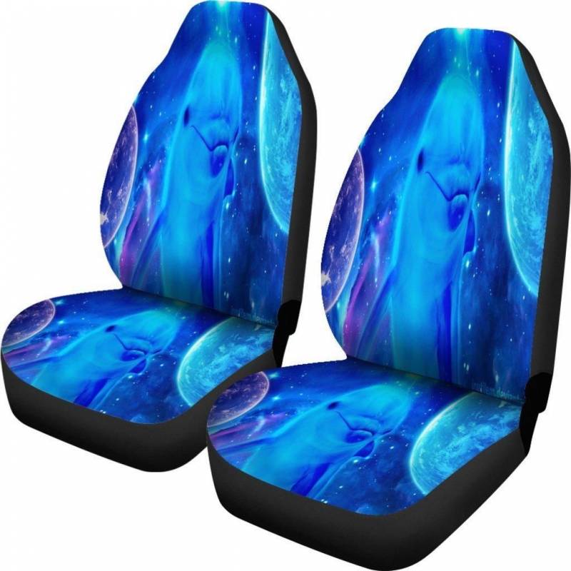 Celestial Dolphin Car Seat Covers Set of 2