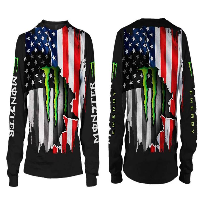 American flag monster energy 3d shirt and hoodie -Limited bbs