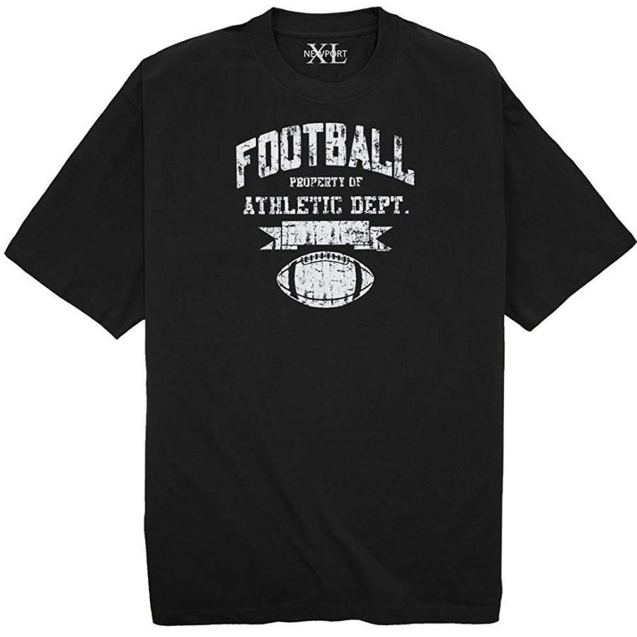 Big & Tall Men’s Printed T-Shirt by NewportX – Football/Athletic Dept