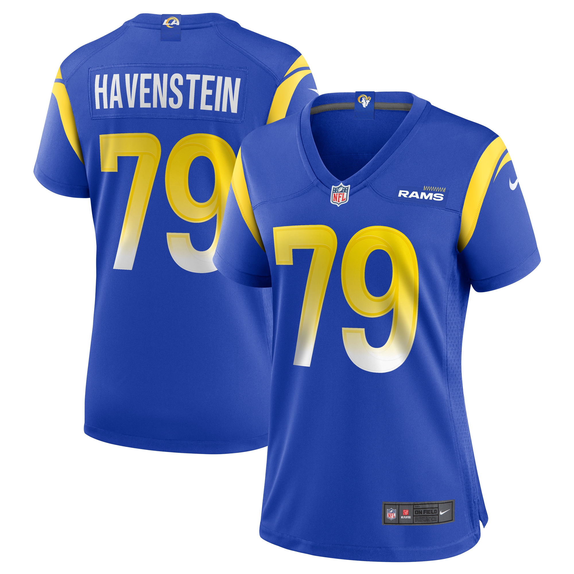 Rob Havenstein Los Angeles Rams Women's Game Jersey – Royal