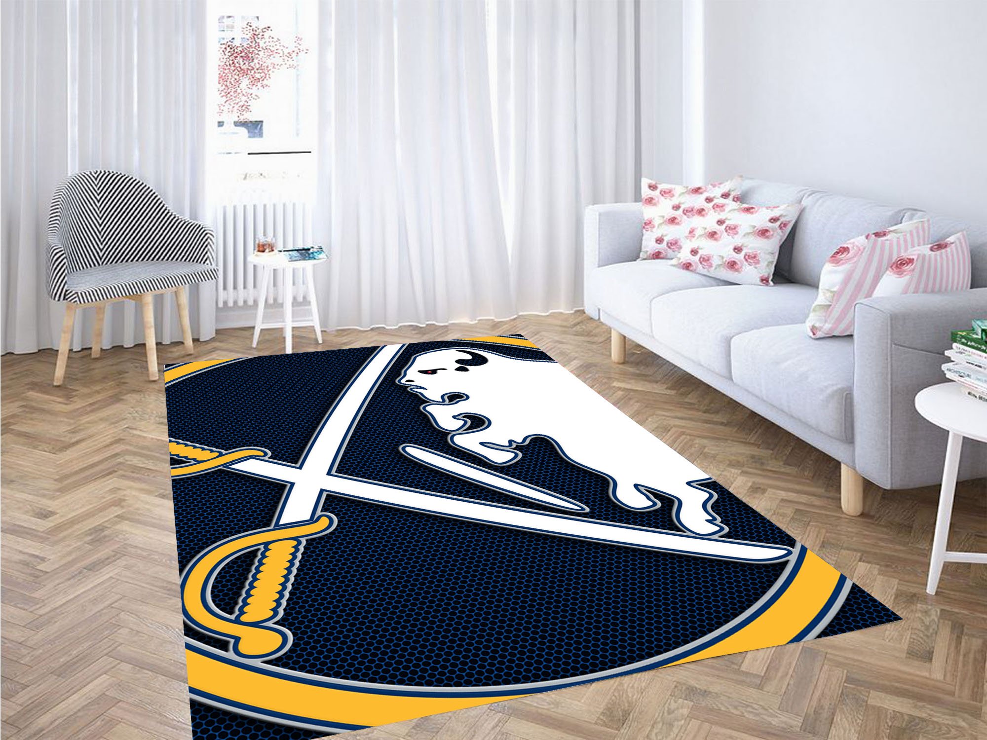 Buffalo Sabres Logo Carpet Rug