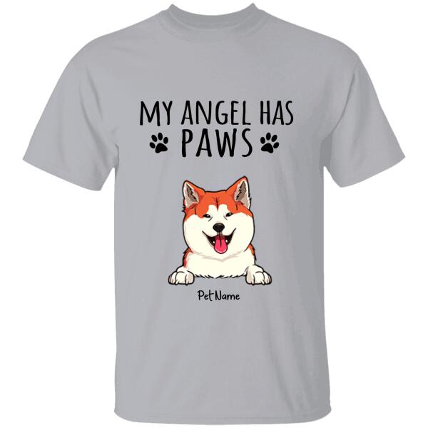 My Angel Has Paws Personalized Dog T-Shirt Ts-Nn747