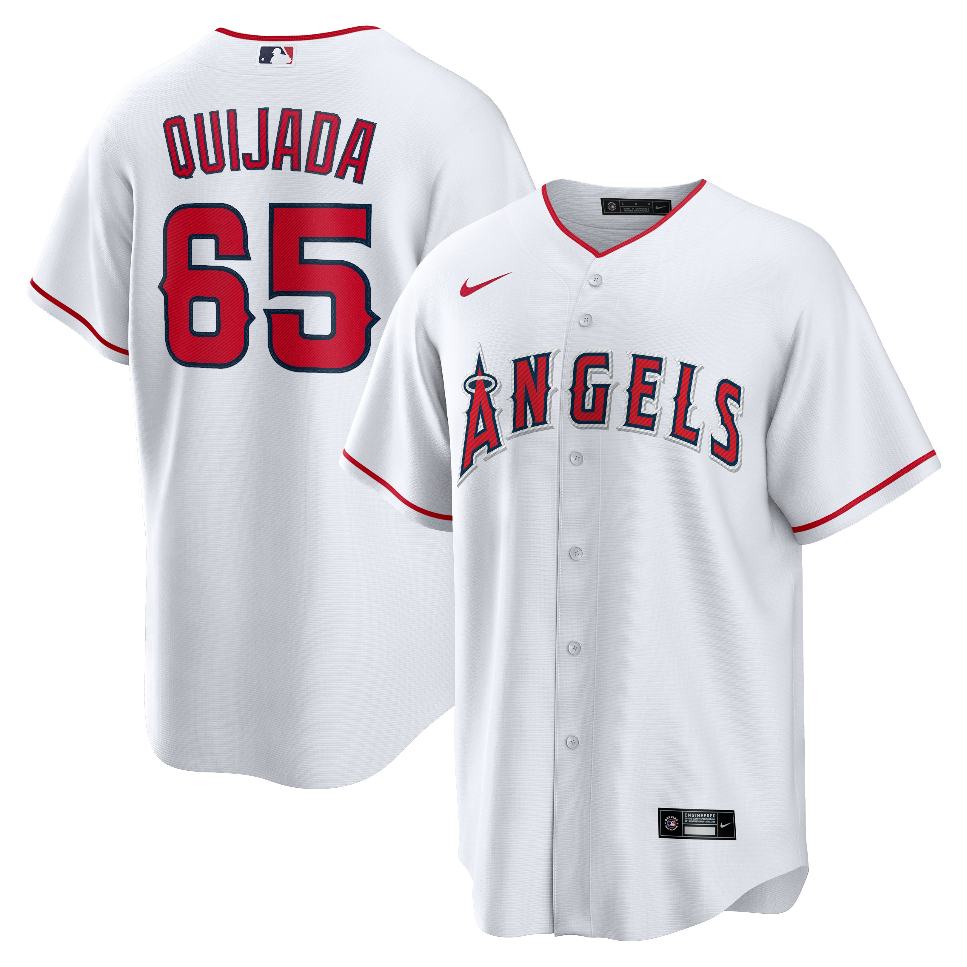 Men’s Los Angeles Angels José Quijada White Home  Player Jersey