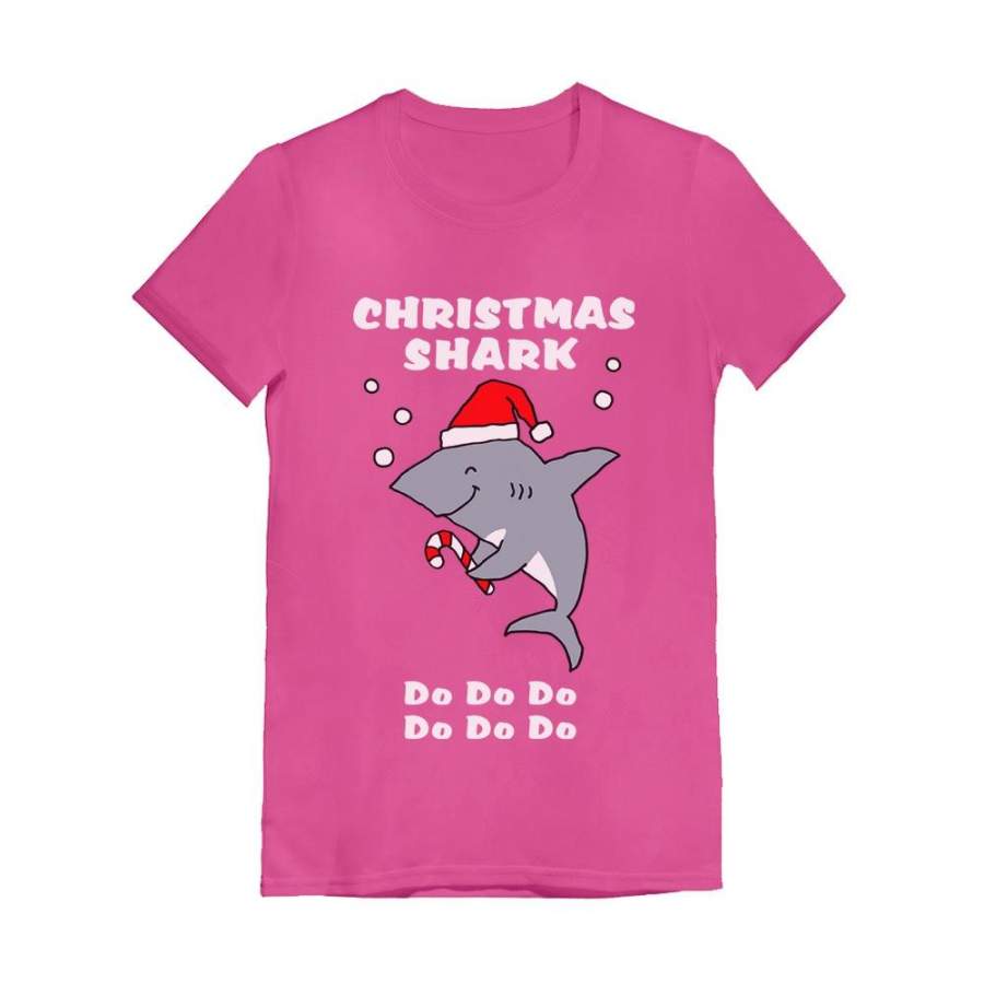 Christmas Shark Doo Doo Ugly Sweater Infant Girls’ Fitted T-Shirt