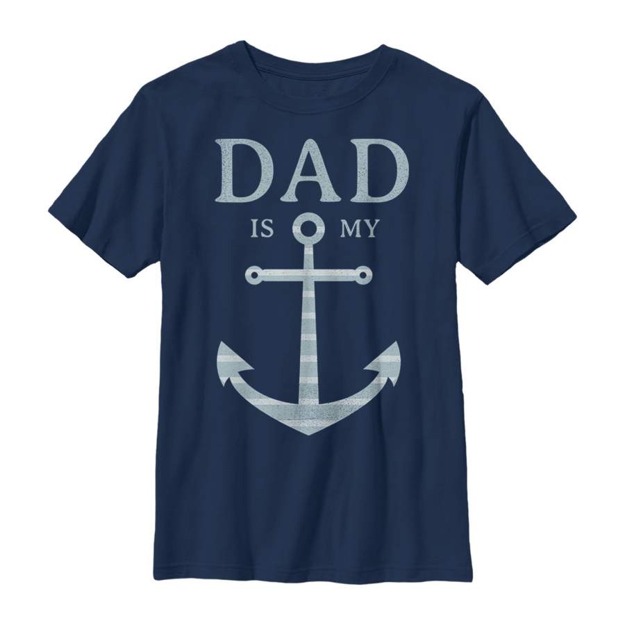 LOST GODS Boy’s Father’s Day Dad is My Anchor T-Shirt