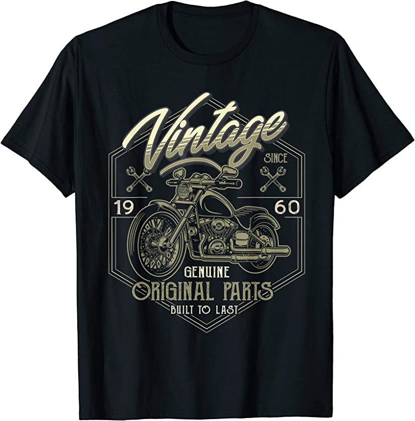 60th Birthday 1960 Vintage Classic Motorcycle 60 Years Old T-Shirt