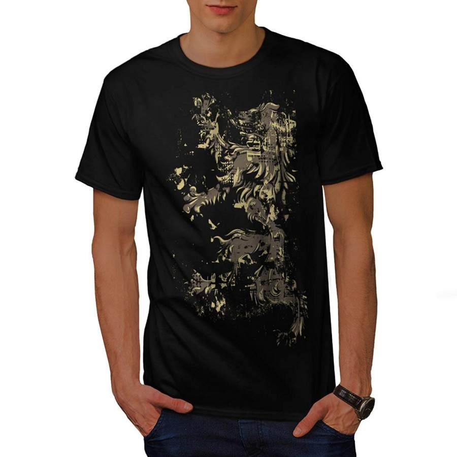 Short Sleeve T-Shirt men casual shirt Lion Rampant Flag Scotland Life  men t-shirt