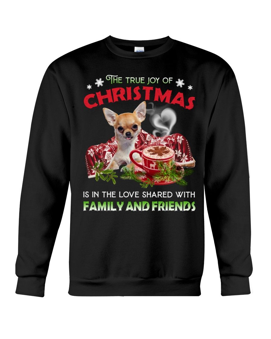 Chihuahua Joy Of Christmas Gift For Dog Lover Crewneck Sweatshirt
