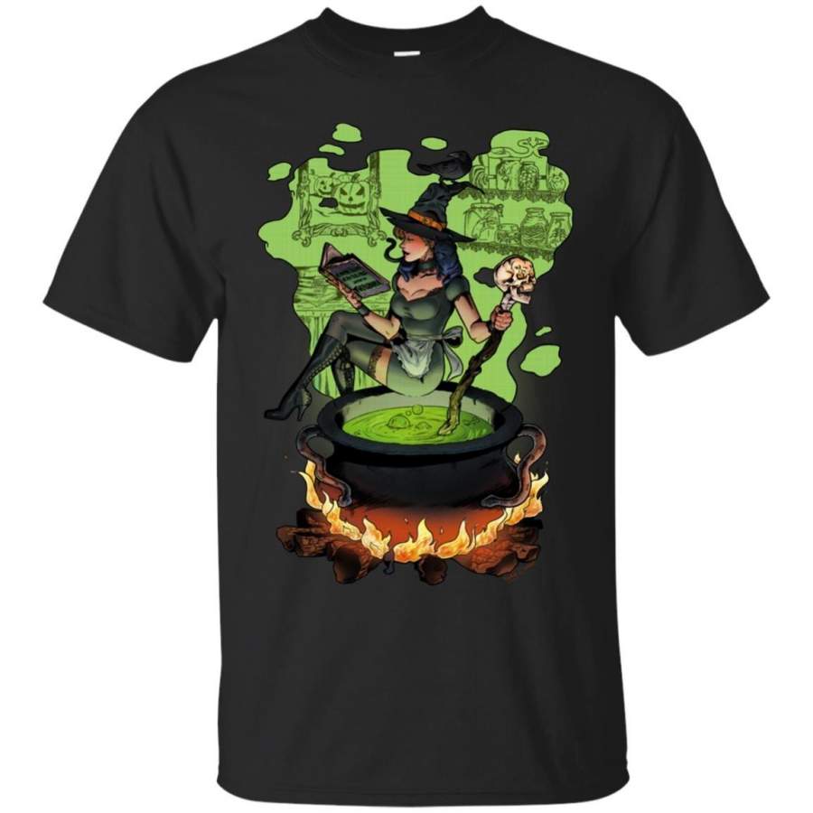 AGR Cooking with a witch t-shirt