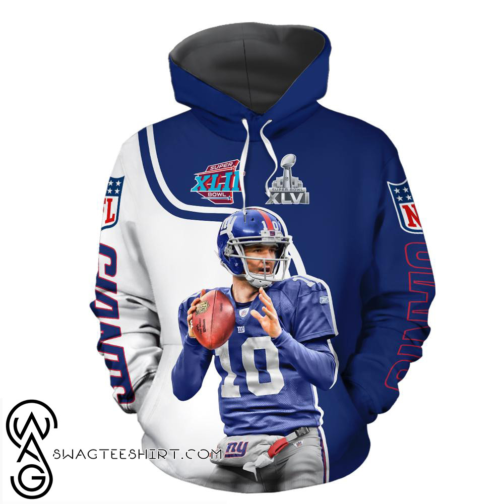 New York Giants Style 6 55 Unisex 3D Hoodie Gift For Fans