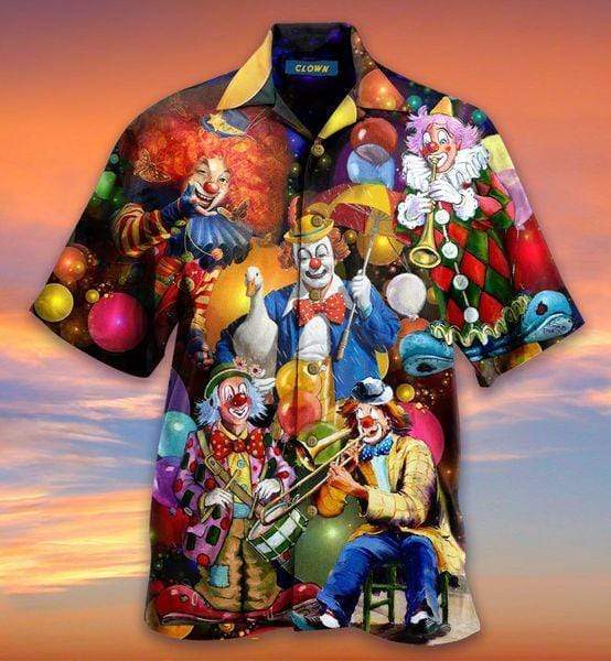 More Clown Less Frownin Halloween Hawaii Shirt For Men And Women Ha40557