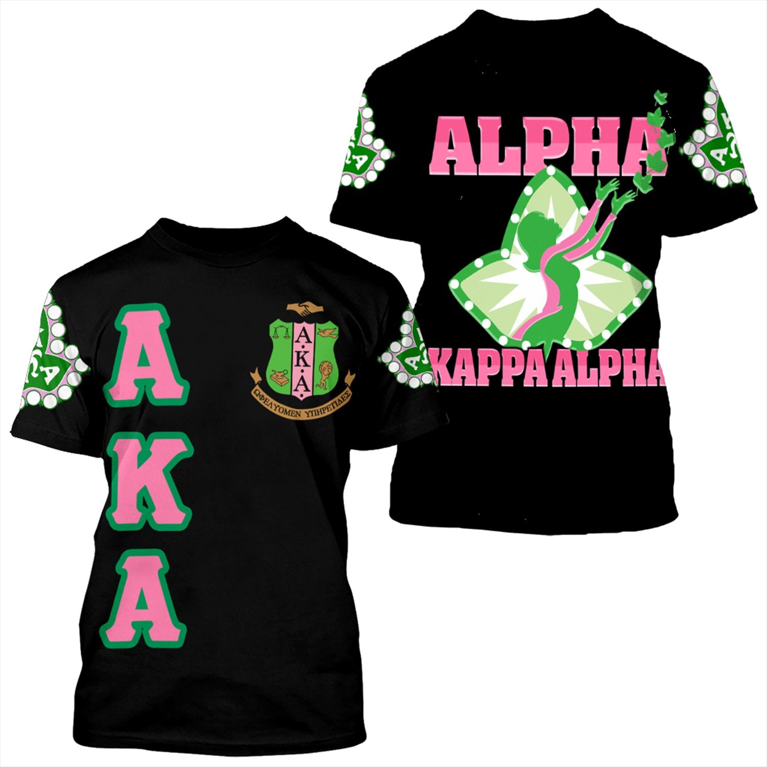 Greek Life T-Shirt – Alpha Kappa Alpha Letters Bagslobby T-Shirt