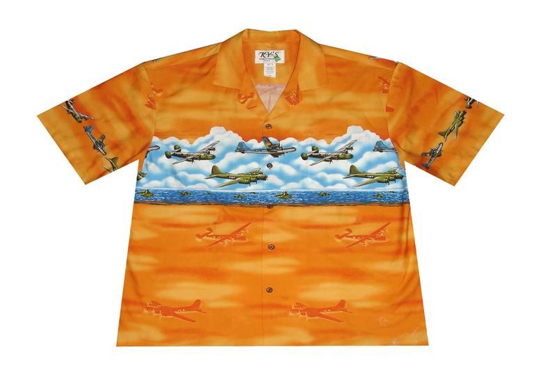 Planes Orange Amazing Design Hawaii Shirt Ha38740