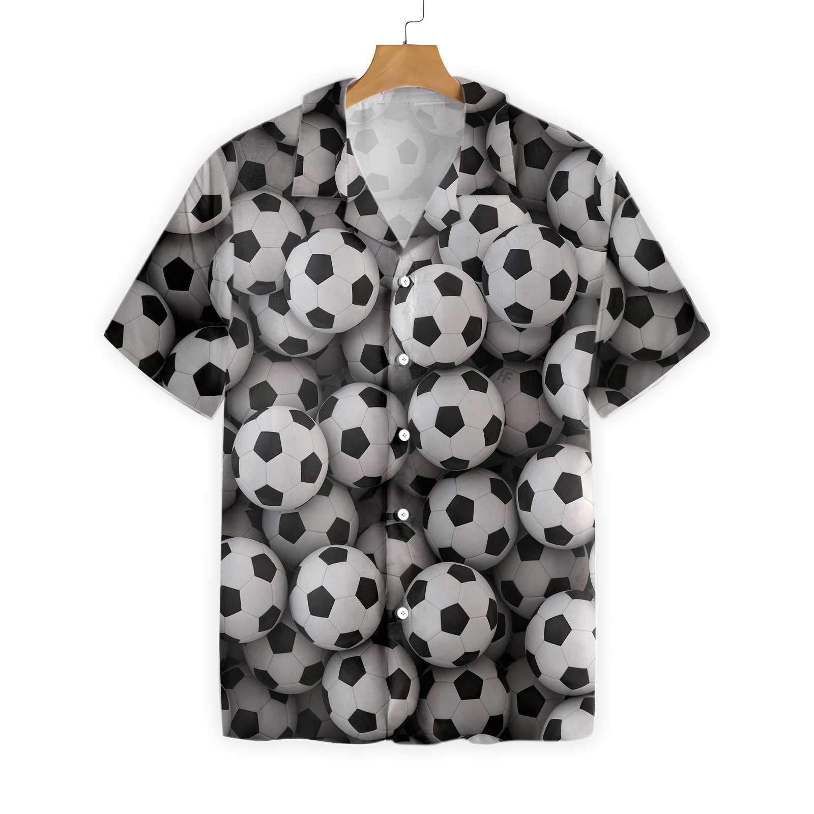 Soccer Balls Background 1902 Hawaii Shirt Ha4280