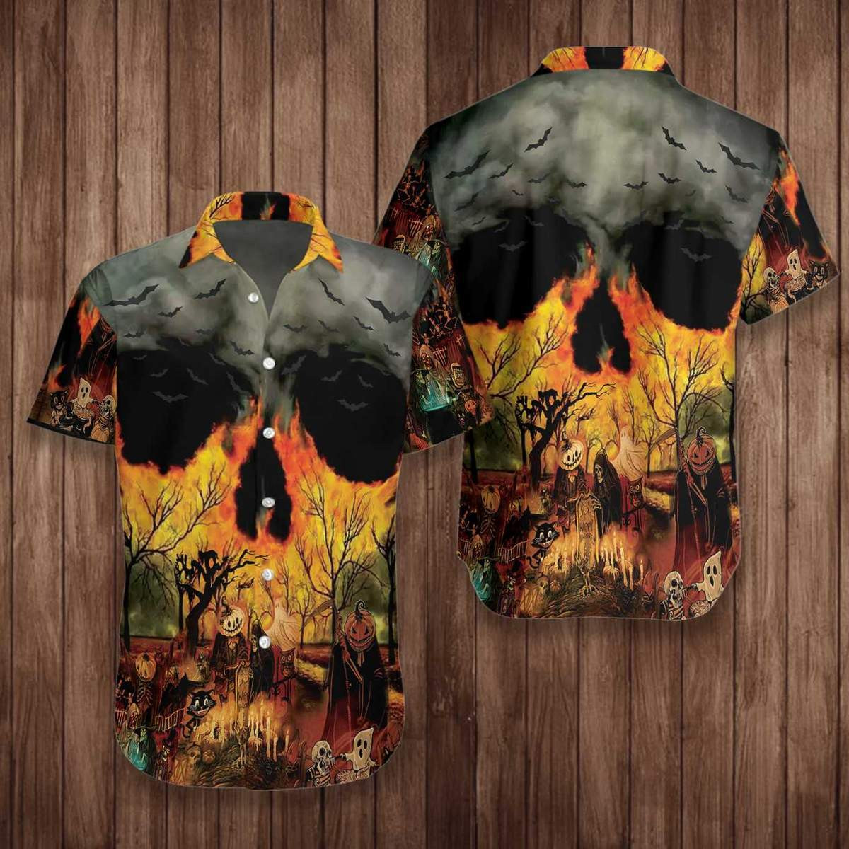 Party At Halloween Night Hawaii Shirt Unisex Adult Ha1297