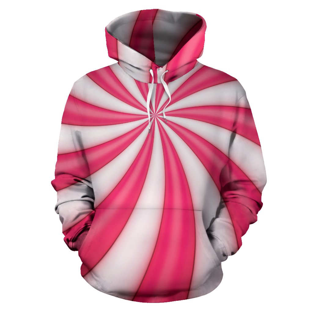 Vortex Twist Swirl Candy Print Pullover Hoodie