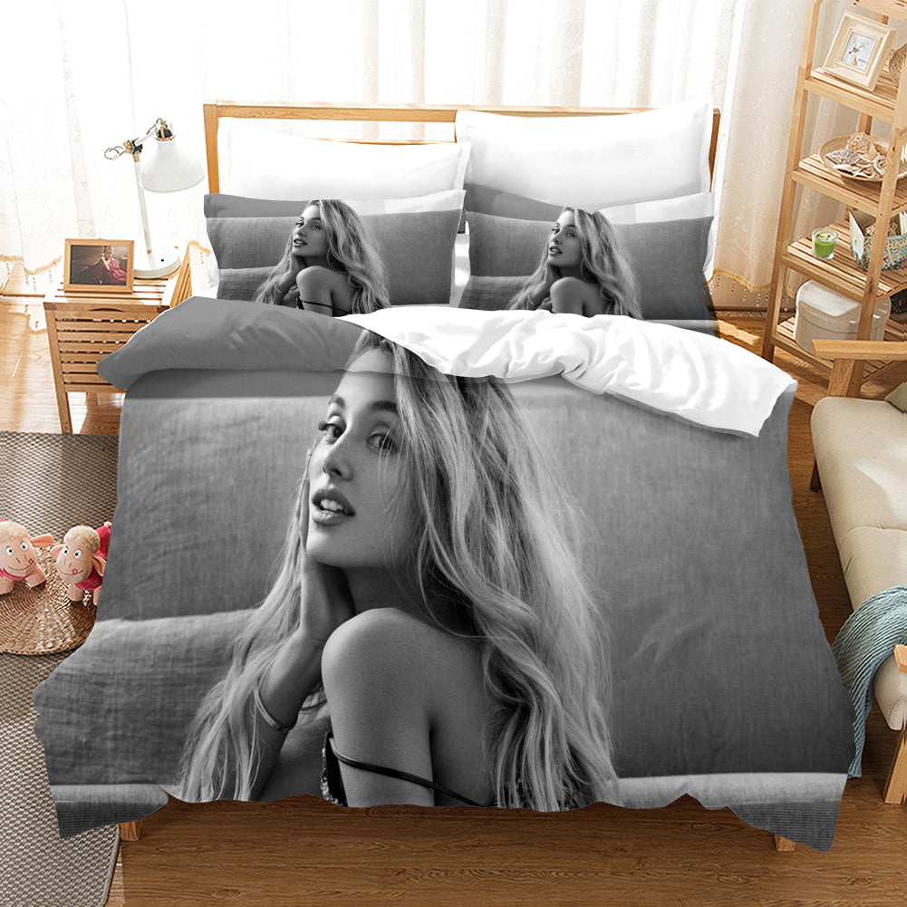 3D Singer Star Ariana Grande Quilt Cover Set Bedding Set Duvet Cover Pillowcases Wj 1723