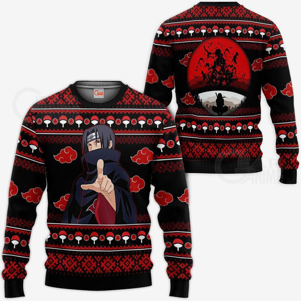 Uchiha Itachi Ugly Christmas Sweater Akt Anime Xmas Gifts