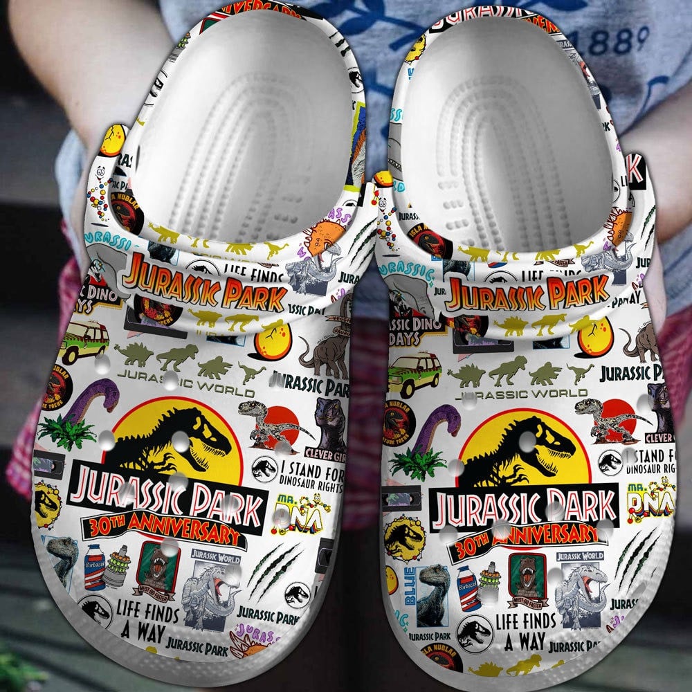 Jurassic Park 30Th Anniversary Movie Crocss Clogs For Men Women And Kid Sanlthgf