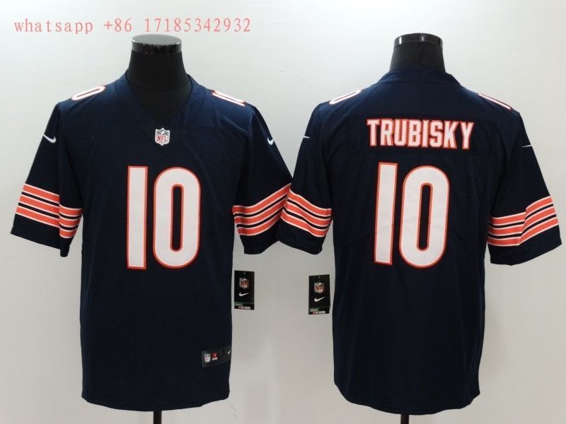 Chicago Bears Mitchell Trubisky #10 NFL 2020 Black Jersey Jersey