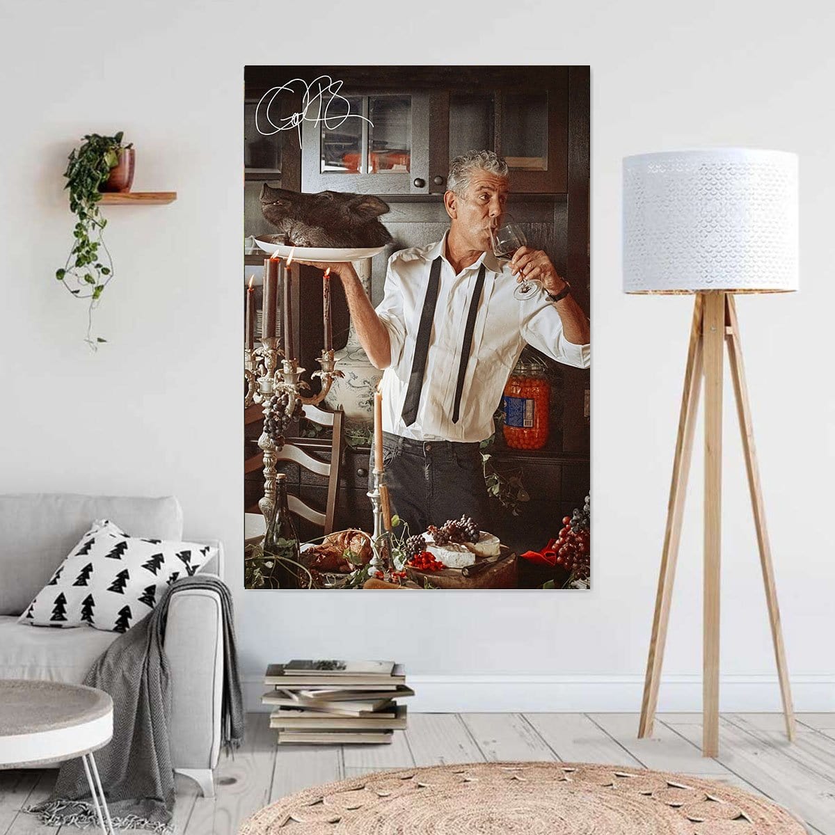 Canvas Art Prints Old Man With The Wine Decor Home Decor Canvas