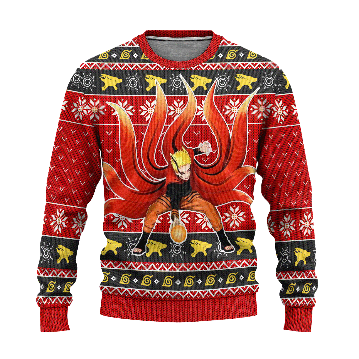 Naruto Uzumaki Anime Ugly Christmas Sweater – Baryon Mode Xmas Gift for ...