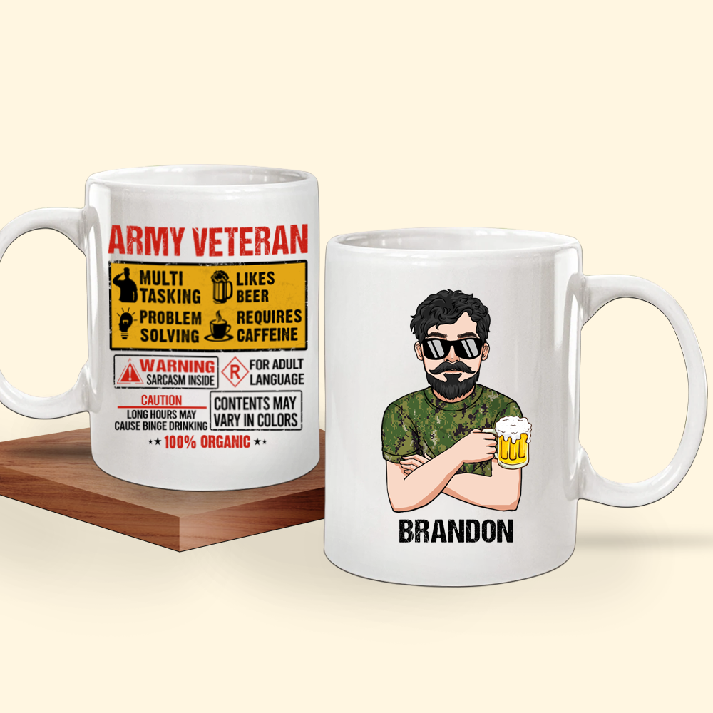 Veteran’S Fact Custom Mug Personalized Gift For Veteran’S Day