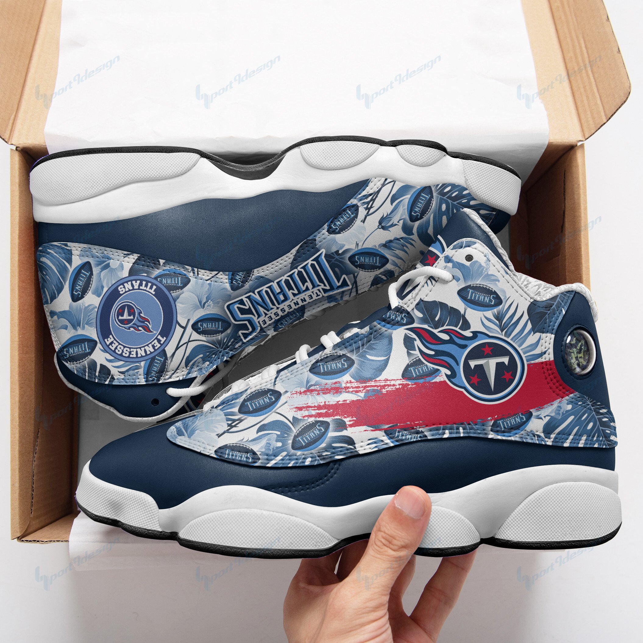 Tennessee Titans Ajd13 Sneakers Bg127